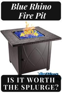 Blue Rhino Outdoor Propane Gas Fire Pit, Blue Rhino Fire Pit Glass